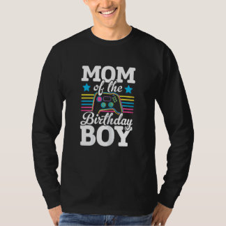 Womens Mum Of The Birthday Boy Video Game Player G T-Shirt