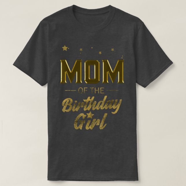Womens Mum of the Birthday Girl Mama Mummy Grandma T-Shirt (Design Front)