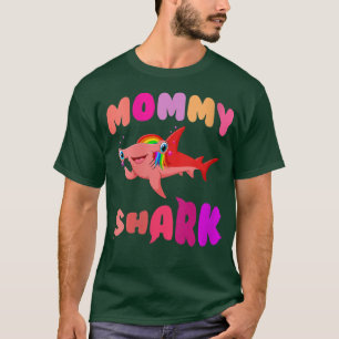 Womens Mummy Shark hammerhead birthday family shar T-Shirt