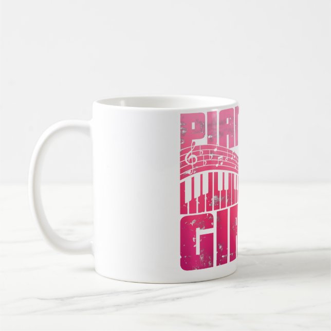 Womens Musician Pianist Women Girls Kids Classical Coffee Mug (Left)