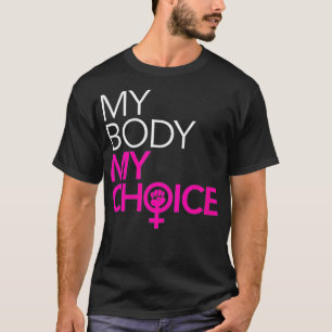 Womens My Body My Choice  Women's Power Fist VNeck T-Shirt