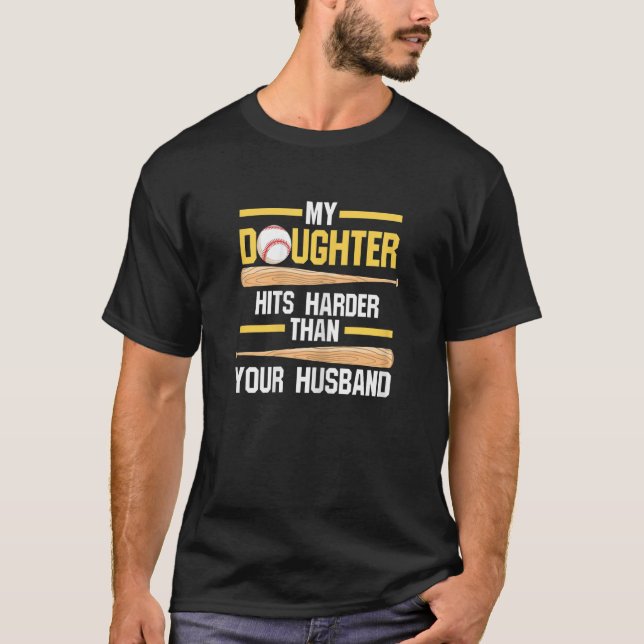 Womens my daughter hits harder than your husband S T-Shirt (Front)