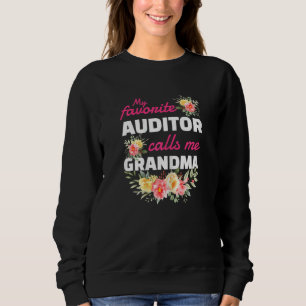 Womens My Favorite Auditor Calls Me Grandma Grandc Sweatshirt