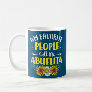Womens My Favorite People Call Me Abuelita Coffee Mug