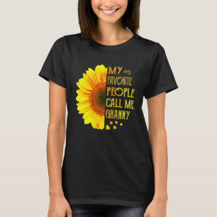 Womens My Favorite People Call Me Grandma Mother's T-Shirt