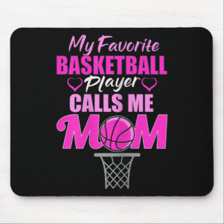 Womens My Favourite Basketball Player Calls Me Mum Mouse Pad