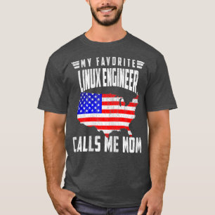 Womens My Favourite Linu Engineer Calls Me Mum T-Shirt