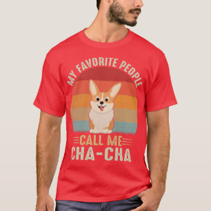 Womens My Favourite People Call Me Chacha Cute Cor T-Shirt