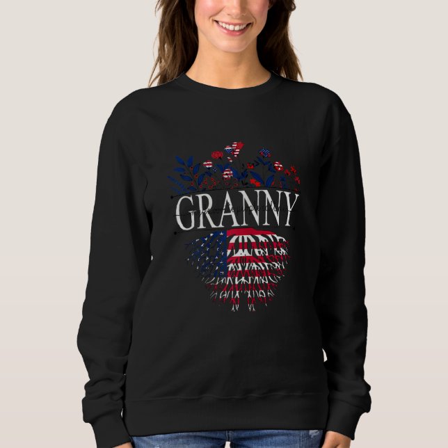 Womens My Favourite People Call Me Granny Wildflow Sweatshirt (Front)