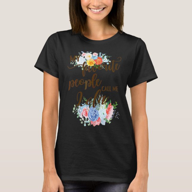 Womens My Favourite People Call Me Lola Filipino G T-Shirt (Front)