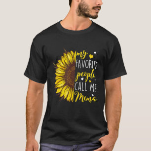 Womens My Favourite People Call Me Mema Grandma Mo T-Shirt