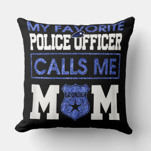 Womens My Favourite Police Officer Calls Me Mum Cushion