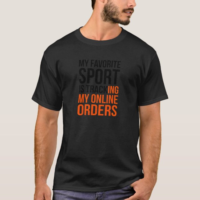 Womens My Favourite Sport Is Tracking My Online Or T-Shirt (Front)