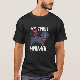 Womens My Spirit Animal Dachshund Dog I Love Mom N T-Shirt