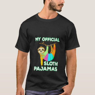 Womens My Summer Vacation Everyday Pop Art Sloth P T-Shirt