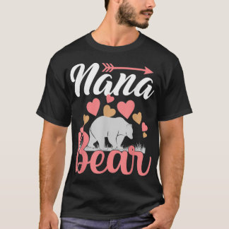Womens Nana Bear Cute Mother's Day Design For Gran T-Shirt