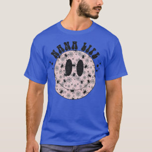 Womens Nana Life Ghost Spooky Face , Halloween Nan T-Shirt