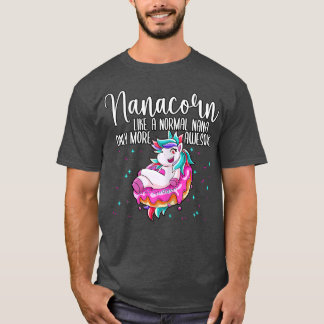 Womens Nanacorn Mum Grandma Nana Mothers Day T-Shi T-Shirt