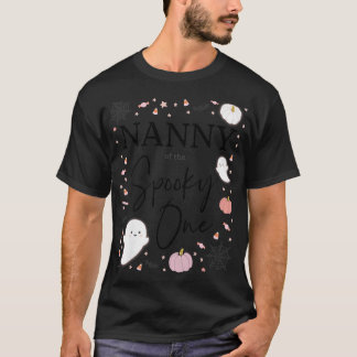 Womens Nanny of the Spooky One Girl First Birthday T-Shirt