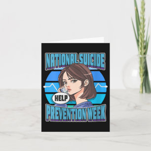 Womens National Suicide Prevention Week Support Me Card