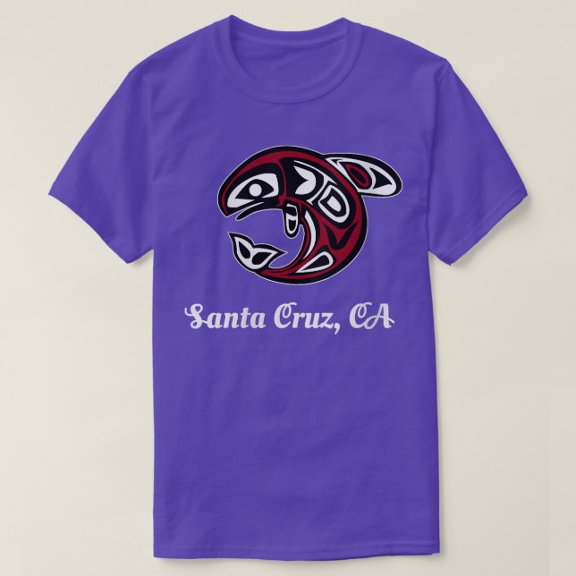 Womens Native American Cruz Santa CA Tribal Orca K T-Shirt (Design Front)
