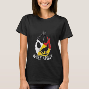 Womens Native American Medicine Wheel Wolf Spirit T-Shirt