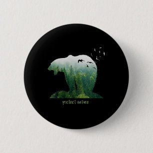 Womens Nature Protection Environmental Protection 6 Cm Round Badge