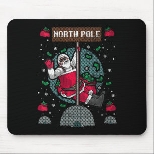 Womens Naughty Ugly Christmas Sweater  Mouse Pad
