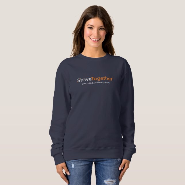 Women's Navy Sweatshirt (Front Full)