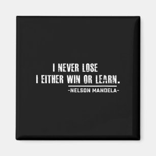 Womens Nelson Mandela's Motivational Quote V-neck Magnet