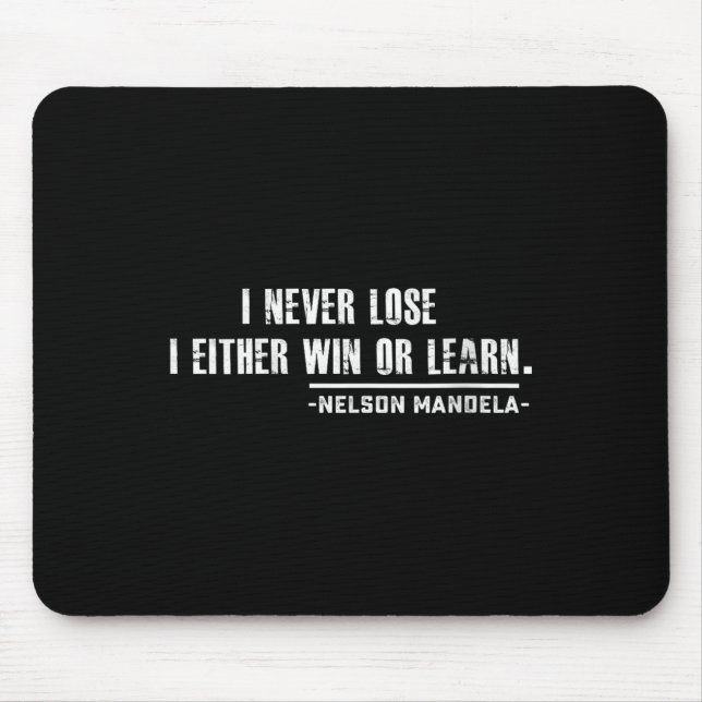 Womens Nelson Mandela's Motivational Quote V-neck  Mouse Pad (Front)