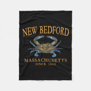 Womens New Bedford Machusetts Crab Since 1652 Fleece Blanket