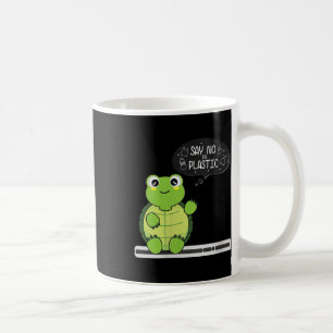 Womens Nice Save The Sea, No Plastic Coffee Mug
