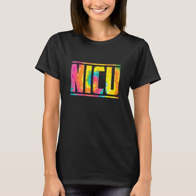 Womens Nicu Nurse Colourful T-Shirt (Front)