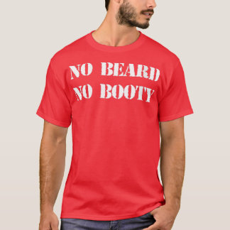 Womens No Beard No booty VNeck  T-Shirt