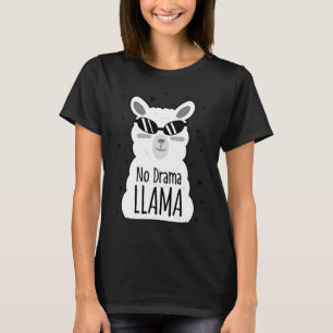 Womens No Drama Llama Keep Cool  Alpaca T-Shirt