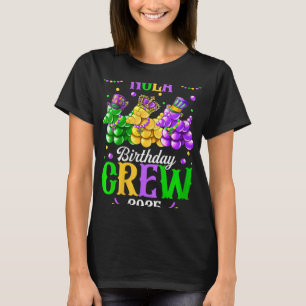 Womens Nola Birthday Crew 2025 New Orleans Mardi G T-Shirt