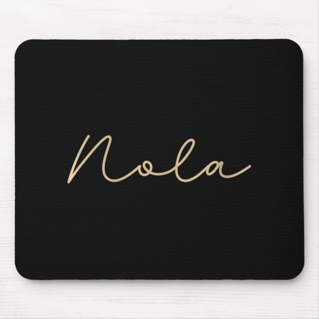 Womens Nola Cute New Orleans Womens Girls V-neck  Mouse Pad (Front)