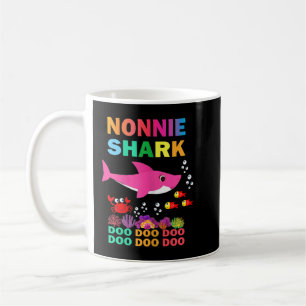Womens Nonnie Shark Shirt Matching Family Mother's Coffee Mug