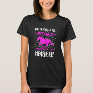 Womens Noriker Horse Vaulting Girl T-Shirt