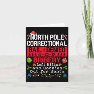 Womens North Pole Correctional Bribery Left Milk C Card