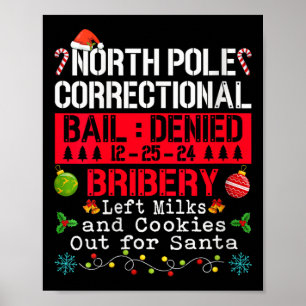 Womens North Pole Correctional Bribery Left Milk C Poster