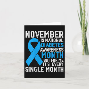 Womens November Is National Diabetes Awareness Mon Card