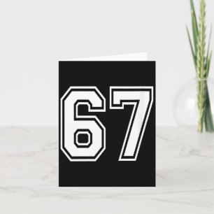 Womens Number 67 Numbered Uniform Srts Jersey Team Card