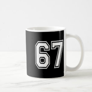 Womens Number 67 Numbered Uniform Srts Jersey Team Coffee Mug