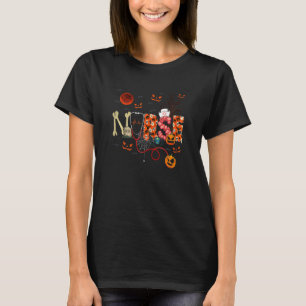Womens Nurse Halloween Costume Stethoscope Heartbe T-Shirt