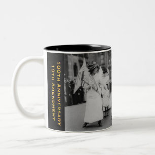 Women's NYC Suffragette Parade May 6,1912 Two-Tone Coffee Mug