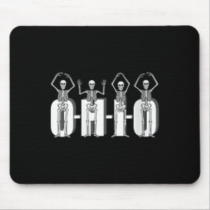Womens O-h-i-o State Skeletons Funny Ohio Vintage Mouse Pad
