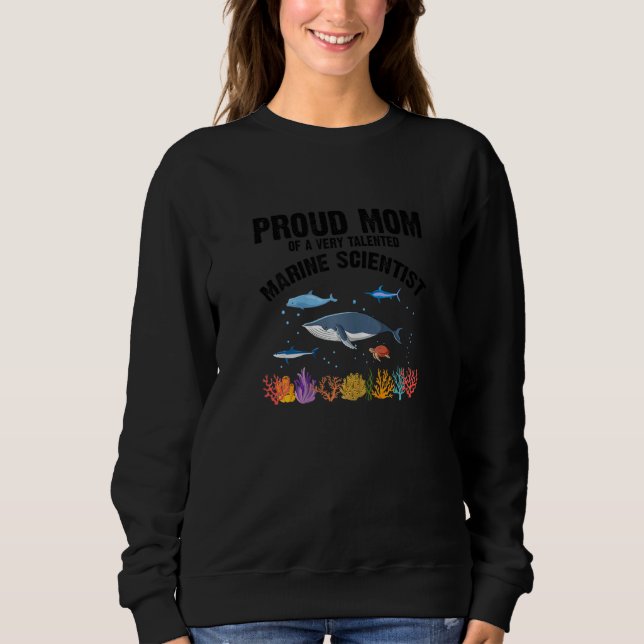 Womens Ocean Scientist for Marine Science and Mari Sweatshirt (Front)