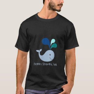 Womens Ocean Shores Washington Cute Whale Lover Ca T-Shirt